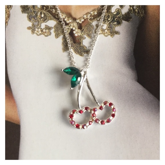 Cherry Crystal Pendant - Picture 1 of 3